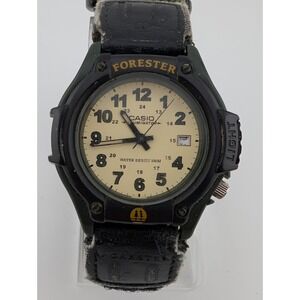 Vintage Casio Forrester FT-500W Watch Men's 41mm Case Nylon Band- New Battery